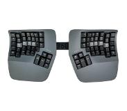 Kinesis advantage360 PRO keyboard bluetooth - mechanisch toetsenbord - ergonomisch - programmeerbaar QWERTY - zilver - zwart