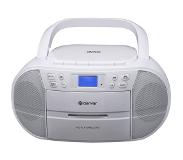 Denver TDC-280 - Boombox - DAB - FM - Radio - CD speler - AUX input - Klok - Wekker - Wit