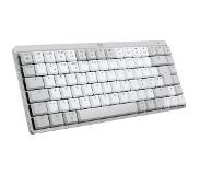 Logitech MX Mini Mechanical for Mac toetsenbord Bluetooth QWERTY Deens, Fins, Noors, Zweeds Grijs, Wit