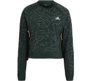 Adidas Xcity Cover Up Jacket Dames, olijf S 2022 Winter Hardloop Jassen & Vesten