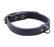 Adori Halsband Italy Met Print Old Silver Blauw - Hondenhalsband - 35x1.4 cm