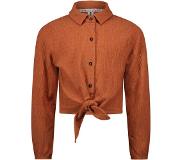 B. Nosy B.Nosy meisjes blouse met knoop Wood
