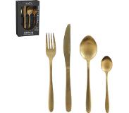 Mica Decorations Bestekset 4 Persoons - 16 delig - Roestvrijstaal - Goud