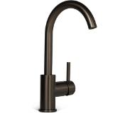 BLUE LABEL Brondby wastafelkraan met hoge C-uitloop - geborsteld gunmetal PVD