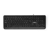 Nedis Kabelgebundenes Keyboard | USB-A | Multimedia | AZERTY | BE-Layout | Numerische Tastatur