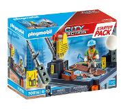 Playmobil - PLAYMOBIL 70816 starterpack bouwplaats met lier