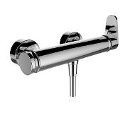 Laufen Thermostatische Douchemengkraan Laufen THE NEW CLASSIC met douchegarnituur Chroom