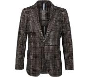 Profuomo Colbert Heren Bruin kleine ruit | Maat: 52 | 42% polyethyleen, 34% katoen, 22% polyamide, 2% elastaan
