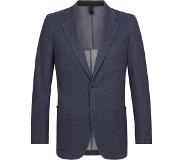 Profuomo Colbert Heren Blauw kleine ruit | Maat: 46 | 95% Katoen, 5% Elastaan