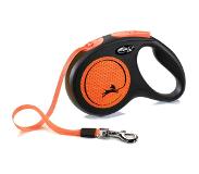 Flexi Rollijn New Neon Tape Oranje 5 Mtr Tot 15 Kg