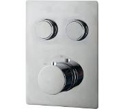 Klea Core KLIK Afbouwdeel Inbouwthermostaat 2 Greeps Chroom