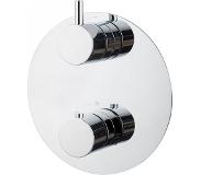 Klea Core Rond Afbouwdeel Inbouwthermostaat 2 Greeps Chroom