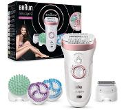 Braun Silk-Épil 9 9/990 Skinspa Sensosmart Epilator, met 13 Extra’s, Rose Goud