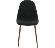 Venture Home Eetkamerstoelen 2 st Polar polyester zwart en naturel