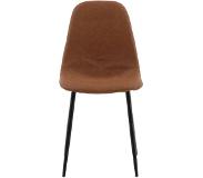 Venture Home Eetkamerstoelen 2 st Polar lederlook bruin en zwart