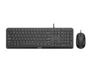 Philips 2000 series SPT6207B/00 toetsenbord Inclusief muis USB Amerikaans Engels Zwart