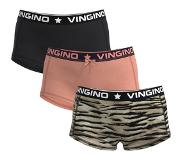 Vingino Hipster-G224-9 ZEBRA 3PACK Meisjes onderbroek - Maat 110/116