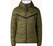Nike Gewatteerd jack met capuchon en ritszakken - Groen - Maat XL