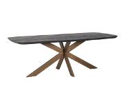 Richmond Eettafel Hayley 230 (Dark coffee) (Groen, 230.0x100.0x76.0cm)