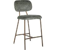 Richmond Counterstoel Xenia thyme fusion / brushed gold legs (Fusion thyme 206) (Groen, 45.5x53.0x95.5cm)