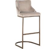 Richmond Barstoel Bolton khaki velvet / brushed gold fire retardant (FR-Quartz 903 Khaki) (Groen, 48.0x51.0x103.0cm)