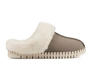 Ilse jacobsen Vrouw Leren PantoffelsPantoffels Tulip 3871 - Taupe | Maat 38