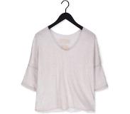 10DAYS Blouse Double Jersey V-neck Top Creme