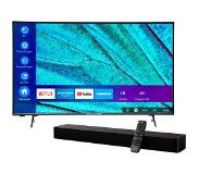 Medion BundelDEAL ! LIFE X15055 LCD Smart-TV, 125,7 cm (50'') Ultra HD TV & MEDION LIFE P61155 2.0 Soundbar
