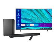 Medion BundelDEAL ! LIFE X15055 LCD Smart-TV, 125,7 cm (50'') Ultra HD + MEDION LIFE P64377 3.1.2. Soundbar