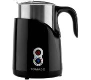 Tomado TMF1501B - Melkopschuimer - Afneembare kan - Voor opschuimen en verwarmen - Zwart/RVS