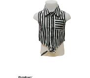 Koko Noko blouse stripe+sage+black+white