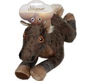 Elegant Paard knuffel Donkerbruin