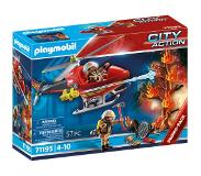 Playmobil - Fire Rescue Helicopter (71195)