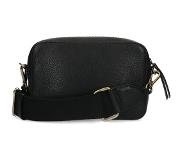 Manfield Zwarte leren clutch | Maat Onesize