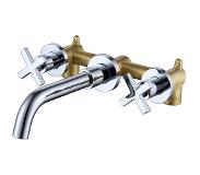Best-design "new-jax" 3-gats inbouw-wandmengkraan