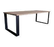 Ptmd collection PTMD Oakly Table naturel rechthoekig metalen frame 240c (240x100x78cm)