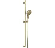 Blaufoss Round douchestang 100 cm met douchekop 12 cm 3 straalfuncties Brushed Champagne Gold