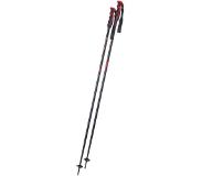 Komperdell Booster Speed Aluminium skistokken - Zwart/rood - 125 cm