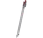 Komperdell Booster Speed Aluminium skistokken - Zwart/rood - 115 cm