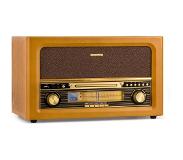 Auna Belle Epoque 1906 retro stereo-installatie CD FM USB MP3 REC AUX