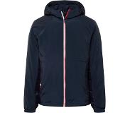 Tommy Hilfiger - Heren Jas winter Mix Media Hooded Jacket - Blauw - Maat L