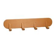 KidsDepot Kapstok Xavy 51x5,5x9 cm hout terracottakleurig