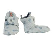 Lodger babyslofjes katoen Nomad Rib Ice Flow