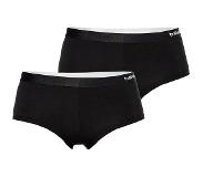Apollo ondergoed Hipster dames bamboe zwart 2 stuks