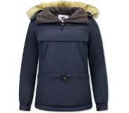 Matogla Anorak Winterjas Dames met Capuchon - Blauw