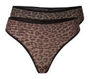 Pieces dames string - 2-pack - Mylli - S - Zwart