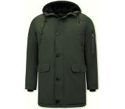 Enos Heren Winterjas Parka - 7103 - Groen
