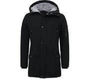 Enos Zwarte Winterjas Heren - 7105
