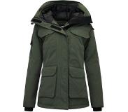 Matogla Halflange Winterjas Vrouwen Gewatteerd - 7603 - Groen