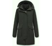 Gentile Bellini Lange Winterjas Dames Sale met Capuchon - 2728 - Groen